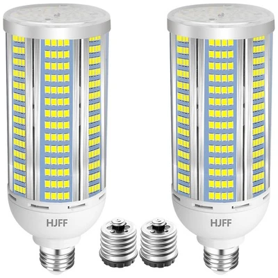 2-Pack 100W LED Corn Light Bulbs,5000K,AC110-277V,15000lm,E26/E39 Base,LED Re... - Image 1 of 4