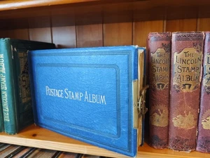 Old stamp album,,Lincoln,,(Grandfather's collection)Cat 15,000-20,000 pounds. - Picture 1 of 23