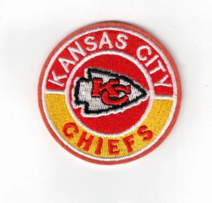Kansas City Chiefs Team Logo NFL Embroidered 2.25in Iron / Sew-On Patch - Picture 1 of 2