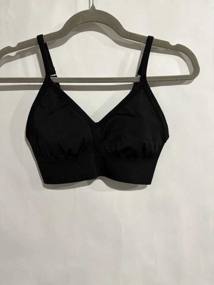 Lululemon Size 4 Black Sport Bra  - Image 1 of 4