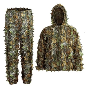 Traje Ghillie, Niños Adultos 3D Hoja Camuflaje Ropa, Traje Camuflaje para Pavo H... - Imagen 1 de 7