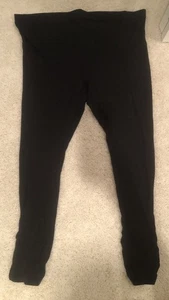 Liz Lange Damen Umstandsleggings Größe XXL schwarz Hose mit Knopfdetail - Bild 1 von 4
