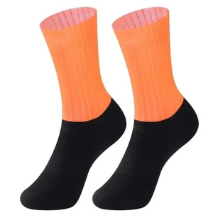 Bike Team Aero Socks Seamless Anti Slip Cycling Road Bicycle Compression Sock To - Picture 1 of 30