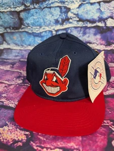 Vintage Neu Cleveland Indians Outdoor Cap Company Snapback Mütze Chief Wahoo Neu aus altem Lagerbestand - Bild 1 von 8