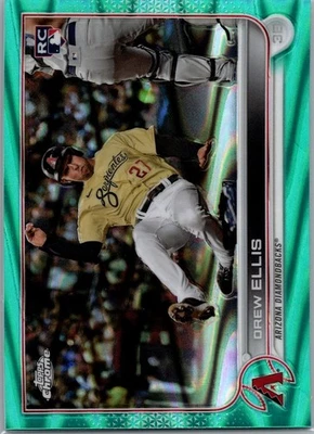 2022 Topps Chrome Sonic #77 Drew Ellis Aqua RayWave Refractor #/199 - Image 1 of 2