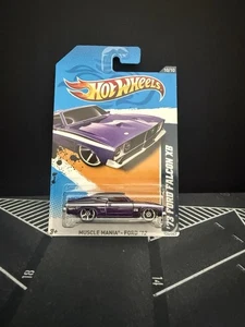 2012 Hot Wheels #120 Muscle Mania-Ford 10/10 '73 FORD FALCON XB Purple w/MC5 Sp - Picture 1 of 3