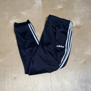 Adidas Track Jogger Navy/White Tapered Sweat Pants Mens 2XL 3 Stripes - Picture 1 of 10