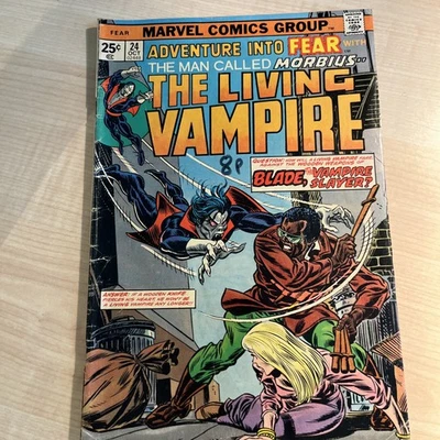 Bronze Marvel Comics Adventure into Fear Key Issue 24 Morbius Blade MVS intact Foto 1 de 4