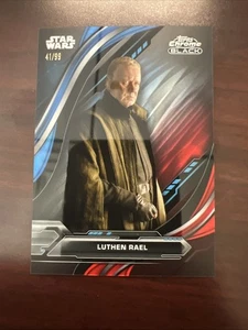 2024 Topps Chrome Black Star Wars Luthen Rael #15 Blue/red Lava Refractor /99 - Bild 1 von 3
