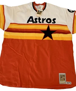 NWT Mitchell & Ness 1975 Houston Astros #25 Jose Cruz Jersey 4X Cooperstown - Picture 1 of 9