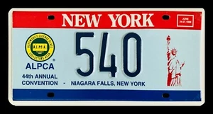 1998 ALPCA SOUVENIR LICENSE PLATE " 540 " 44TH CONVENTION NIAGARA FALLS NY 98 - Picture 1 of 1