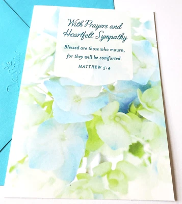 Greeting Card With Prayers and Heartfelt Sympathy DaySpring Hallmark Flowers - Image 1 of 3