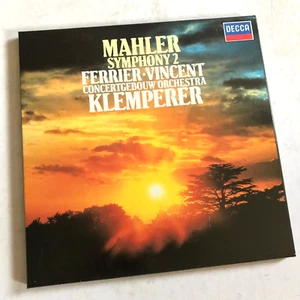 Mahler Symphony No. 2 Otto Klemperer Kathleen Ferrier 2 LP Decca Box Set D264D 2 - Picture 1 of 8