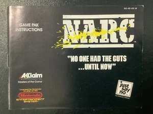 Solo manual de instrucciones de NARC NES para Nintendo - Imagen 1 de 4