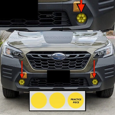 For 2022-2025 Subaru Wilderness Outback Yellow Fog Light Front PreCut Vinyl Tint - Image 1 of 4