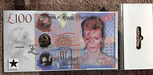 DAVID BOWIE (Fun £100 Bank note), new and sealed - Picture 1 of 3