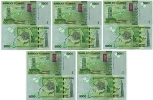 Uganda - 5 pcs х 5000 Shillings 2021 UNC P. 51 Lemberg-Zp - Picture 1 of 2