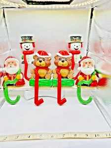Sun Hill Strumpf Hänger Schneemann Weihnachtsmann Teddybär Weihnachtsdeko 6 Stück - Bild 1 von 4