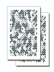 2 PACK Mylar Camouflage Stencils DIY Rifle Gun Airbrush Paint Mask DiamondTac - Picture 1 of 5