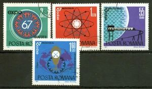 RUMANIA / ROMANIA / ROUMANIE año 1967 yvert nr. 2341/44 usado Montreal Canada - Imagen 1 de 1