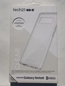 tech21 Pure Clear Bumper Case for Samsung Galaxy Note8 - Clear - Picture 1 of 5