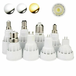 Bombilla de foco LED COB regulable GU10 MR16 E27 E14 7W 9W 12W Lámparas brillantes 220V - Imagen 1 de 12