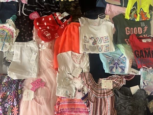 Girls Clothing 50 Lot Size 10/12 Jeans Tops Athletic Dress Skirts MSRP $675 NEW - Picture 1 of 20
