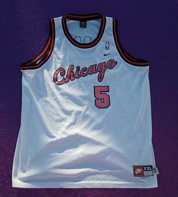 Chicago Bulls #1 Derrick Rose Revolution 30 Swingman White Big