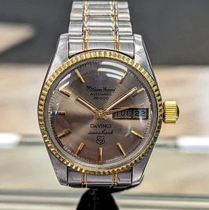 LUCIEN PICCARD Automatic 36.000 DaVinci Seashark Uhr Tag/Datum ALL Bicolor S.S - Bild 1 von 15