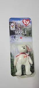 Maple The Bear -1999 McDonald's Ty Beanie Baby With Rare Error 1993 Tush Tag - Picture 1 of 3