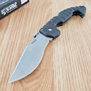 Cold Steel Spartan Folding Knife 4.5" AUS-10A Steel Blade Black Griv-Ex Handle - Picture 1 of 11