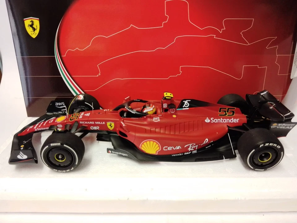 BBR Models 1 18 FERRARI F1-75 CARLOS SAINZ AUSTRALIAN GP 2022 - 221865