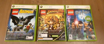 XBOX 360 LEGO BATMAN RAIDERS LOST ARC HARRY POTTER PURE KUNG FU PANDA LOT 5 GAME - Image 1 of 4