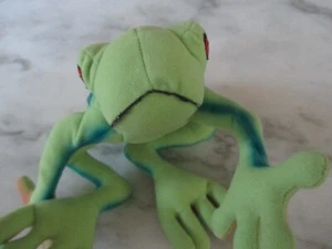 Tree Frog 10" Plush in Climb Pose-Red Stitched Eyes Colorful -Big Limbs - Picture 1 of 4