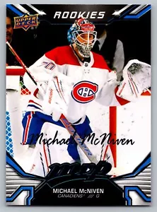 2022-23 Upper Deck MVP Blue Script #238 Michael McNiven Montreal Canadiens - Picture 1 of 2