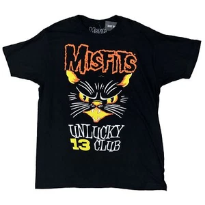 Misfits Shirt Size Small Black Unlucky 13 Club Men's Rock Band Tee Shirt - Picture 1 of 8