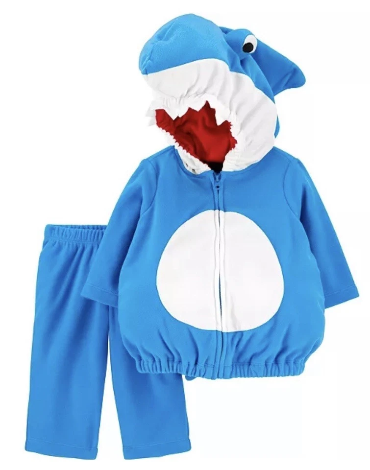 Carter’s Baby Boy’s & Girl’s 2 Piece Little Shark Halloween Costume Set 18months - Image 1 of 1