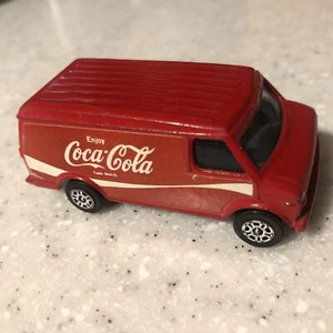 1978 Red Coca Cola Chevrolet Chevy Van Vintage Original Corgi Juniors Gr Britain - Picture 1 of 5