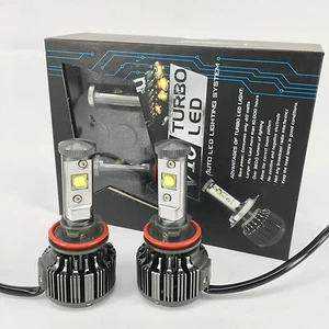 2024 V16 Turbo Cree Auto LED Headlight Kit 60W & 7200Lm/Set - H11/H8-Color 6000K - Picture 1 of 12