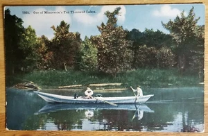 Minnesota Lake Boaters Postcard PC 1910s Unused - Bild 1 von 1