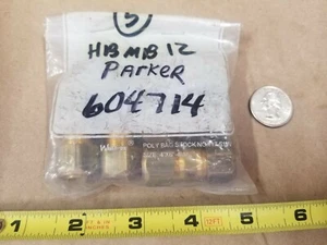 Parker HBMB12 Fluid Connector/Connectors, Lot of 5 - Picture 1 of 2