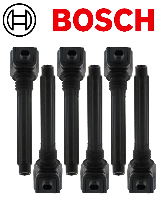 Set of 6 Bosch Ignition Coils for Jeep Cherokee, Grand Cherokee, Wrangler - Image 1 of 1