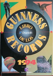 LIBRO GUINNES DE LOS RECORDS EDICIÓN DE 1994 DIARIO 16 TAPA DURA 320 PAGINAS - Imagen 1 de 1