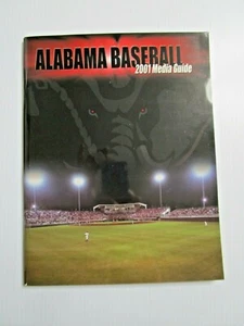 2001 Alabama Baseball Media Guide JEREMY BROWN Future MLB Supp. 1st Rd Selection - Picture 1 of 4