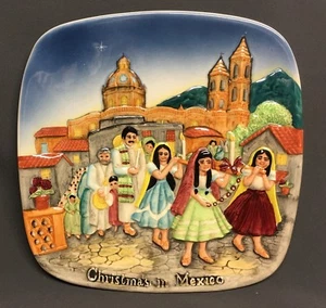 Beswick Royal Doulton Group Christmas In Mexico 8 1/4" Plate Made in England - Picture 1 of 3