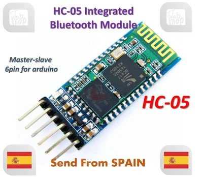 Módulo Bluetooth Integrado HC-05 Módulo Puerto Serie Inalámbrico HC05 para Arduino - Imagen 1 de 4