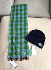 Lacoste Adult 100% Wool Three Crocodiles Scarf & Hat Set - MRSP$195 - Bild 1 von 11