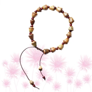 Bodhi Beads Bracelet Buddhism Prayer Beads Wrist Wrap Bracelet handmade bracelet - Picture 1 of 11