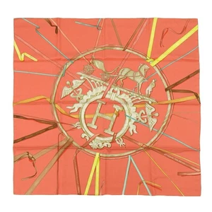 HERMES Schal Carre 90 cm ATTRAPE TES REVES 100% Seide orange gelb mit Karton R1086 - Bild 1 von 6
