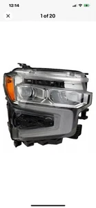 ♻️ OEM 2023 2024 Chevrolet Silverado 1500 Right Chrome LED Headlight 85666840 - Picture 1 of 5
